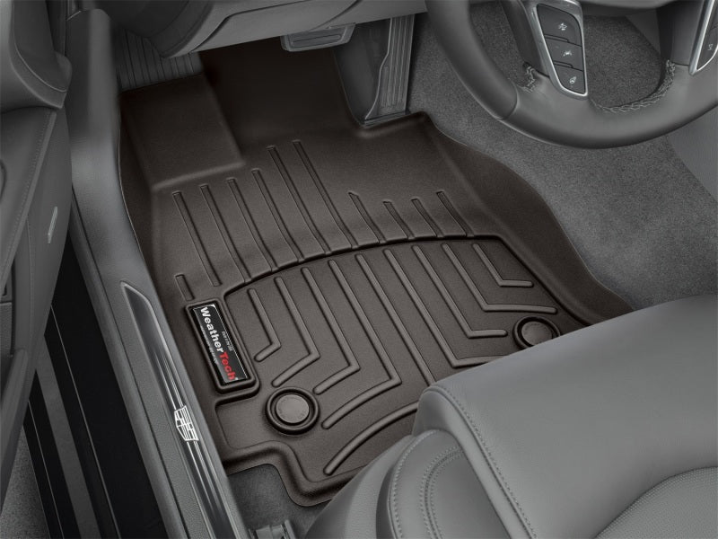 WeatherTech 2016+ Cadillac CT6 Front FloorLiners - Cocoa