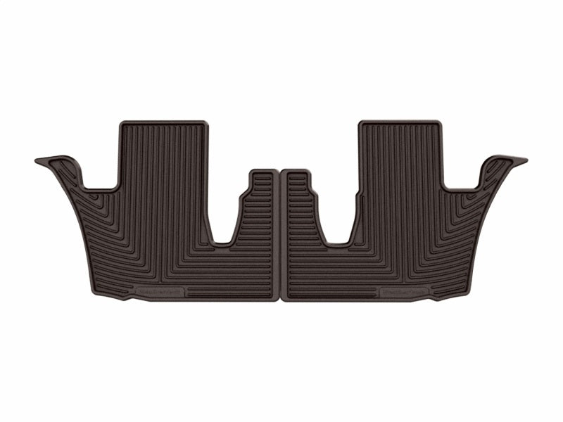 WeatherTech 24-26 Lexus TX 2nd Row Rear All-Weather Floor Mats - Cocoa