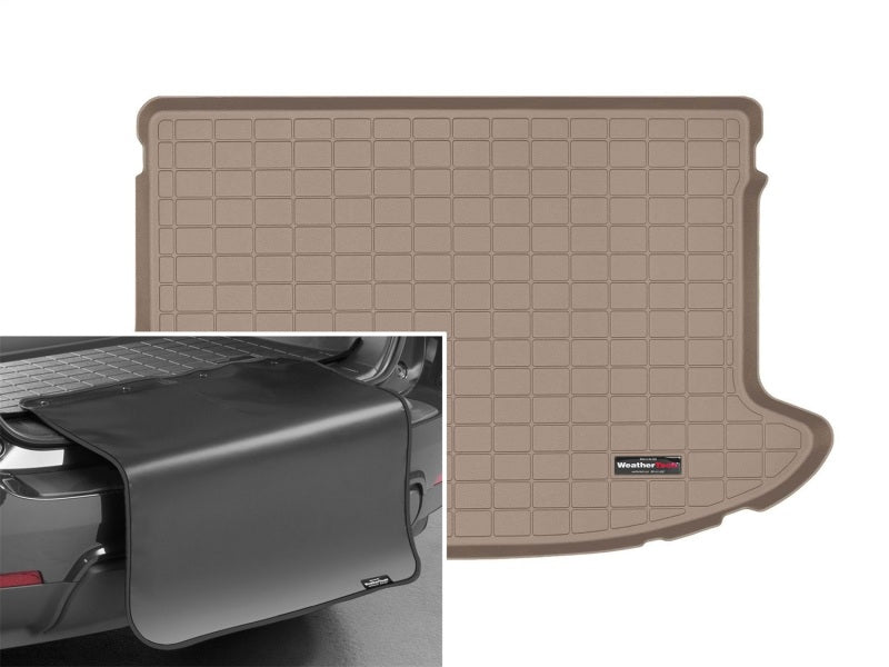 WeatherTech 11-14 Subaru Impreza WRX/Impreza WRX Sti Hatchback Cargo Liners w/ Bumper Protector-Tan