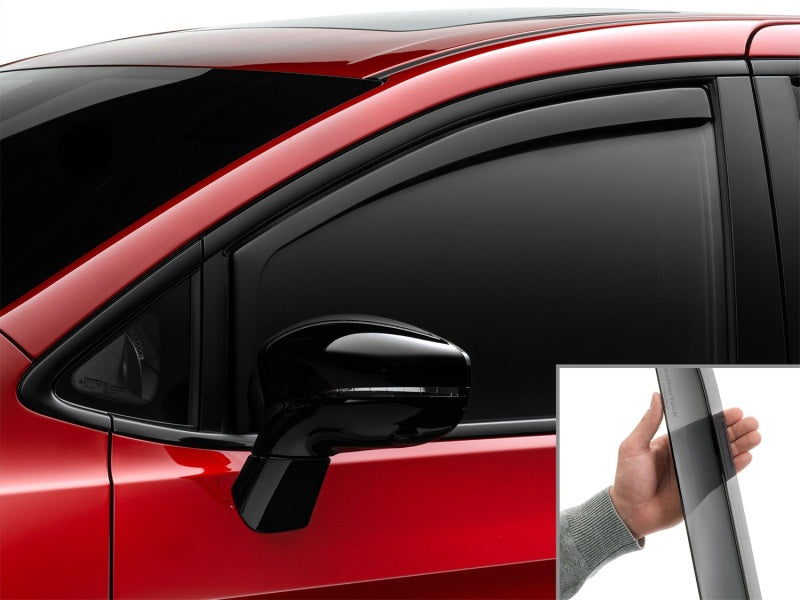 WeatherTech 17-24 Chrysler Pacifica (Incl. Hybrid) Front Side Window Deflectors - Dark Tint