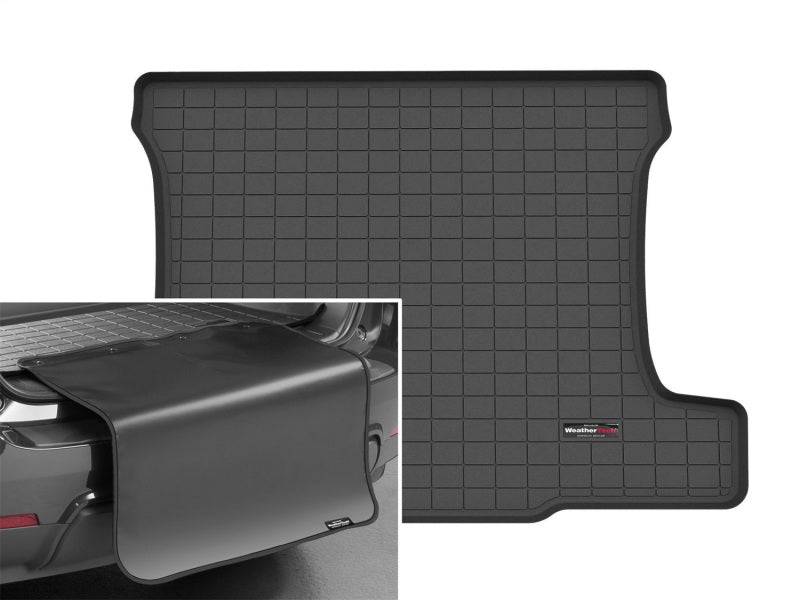 WeatherTech 05-13 Chevy Corvette Cargo Liner w/ Bumper Protector - Black (Not Convertible Models)