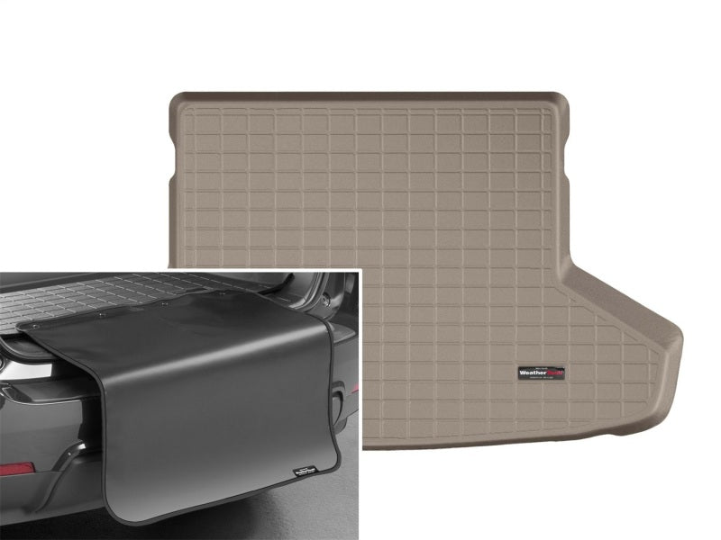 WeatherTech 12-16 Toyota Prius V Cargo Liner w/ Bumper Protector - Tan