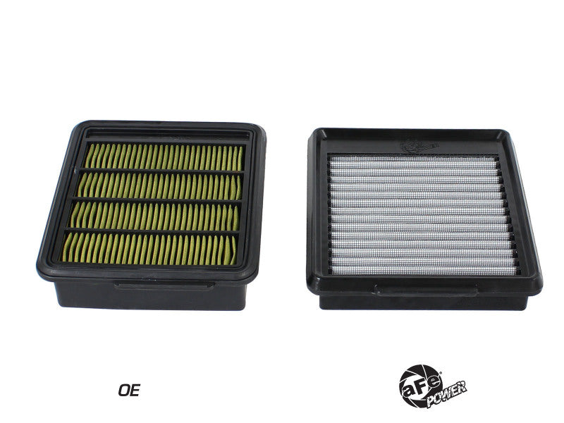aFe MagnumFLOW Air Filters OEM Replacement Pro DRY S 09-15 Nissan GT-R V6 3.8L (tt)