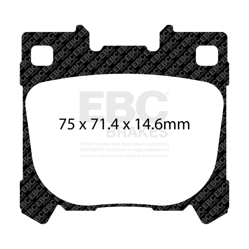 EBC Racing 2020+ Toyota GR Yaris Rear RP-1 Race Brake Pads