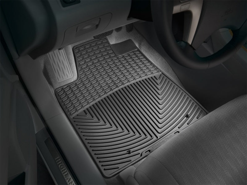 WeatherTech 08-13 Toyota Highlander Front Rubber Mats - Black