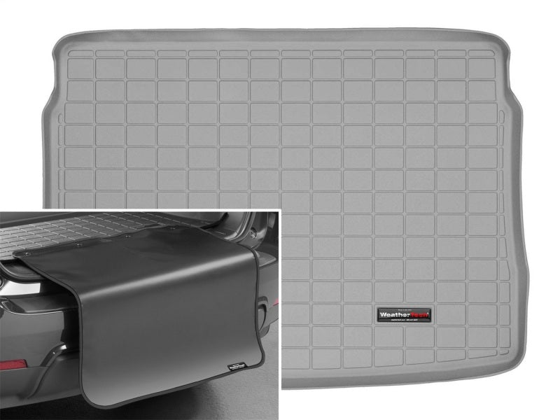 WeatherTech 10-14 VW Golf/Golf GTI Cargo Liners With Bumper Protector - Grey (3/5 Door Hatchback)
