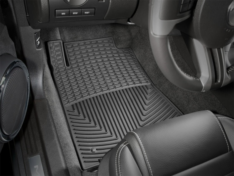 WeatherTech 10+ Ford Mustang Front Rubber Mats - Black