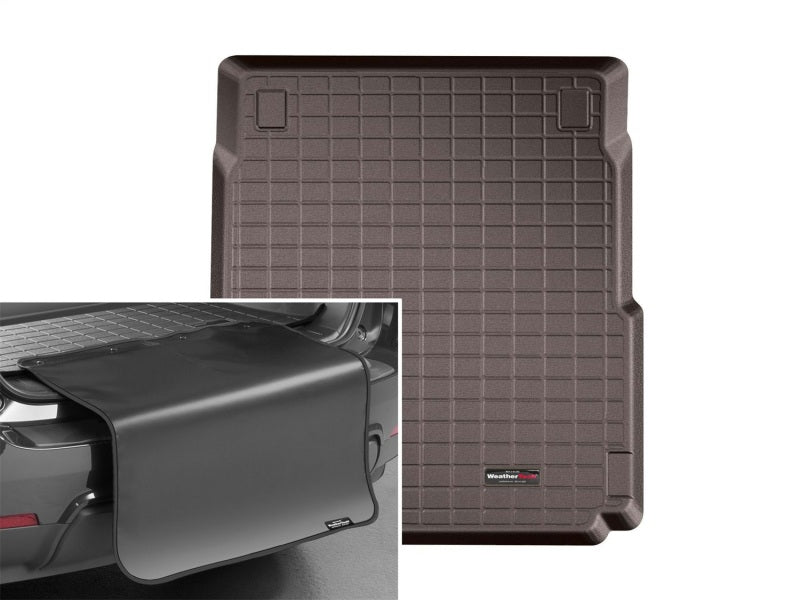 WeatherTech 2018+ Porsche Panamera Cargo Liner w/Bumper Protector - Cocoa
