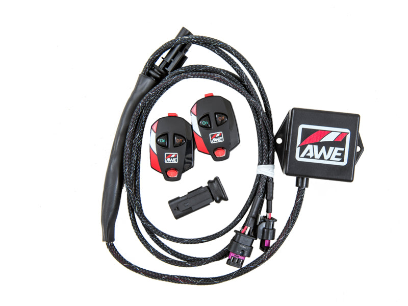AWE Tuning Ford Focus RS SwitchPath Cat-Back Exhaust - Diamond Black Tips