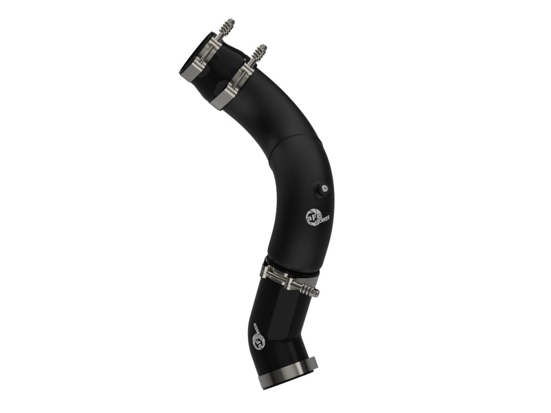aFe BladeRunner 3-1/2in Aluminum Cold Charge Pipe Black RAM Diesel Trucks 25-26 L6-6.7L (td)