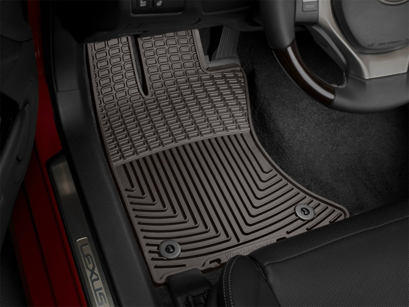 WeatherTech 2013+ Lexus GS Front Rubber Mats - Cocoa
