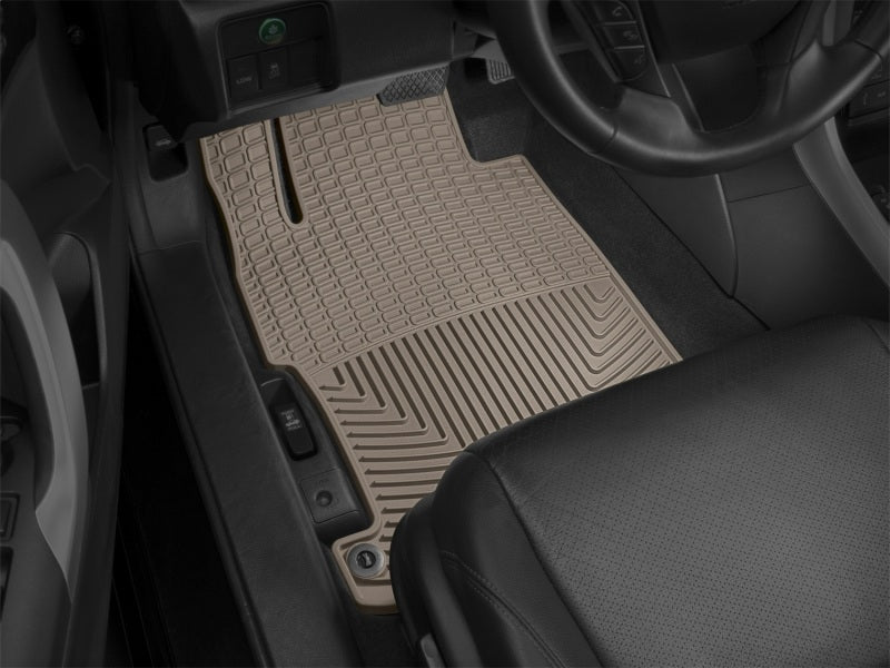 WeatherTech 13+ Honda Accord Front Rubber Mats - Tan