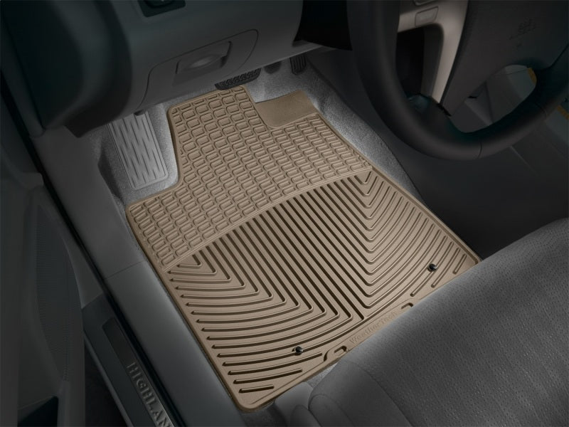 WeatherTech 08-13 Toyota Highlander Front Rubber Mats - Tan