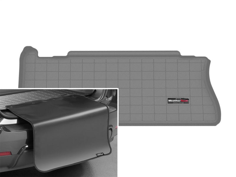WeatherTech 2021+ Toyota Sienna (w/Spr Tire) Cargo Liner w/Bumper Protec - Grey (Behind 3rd Rw Seat)