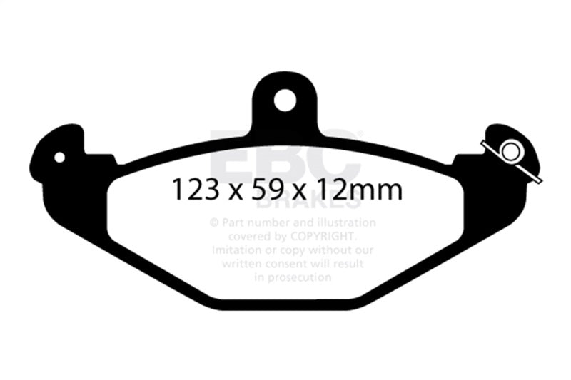 EBC 08-11 Lotus 2-Eleven Supercharged 1.8L Bluestuff Rear Brake Pads