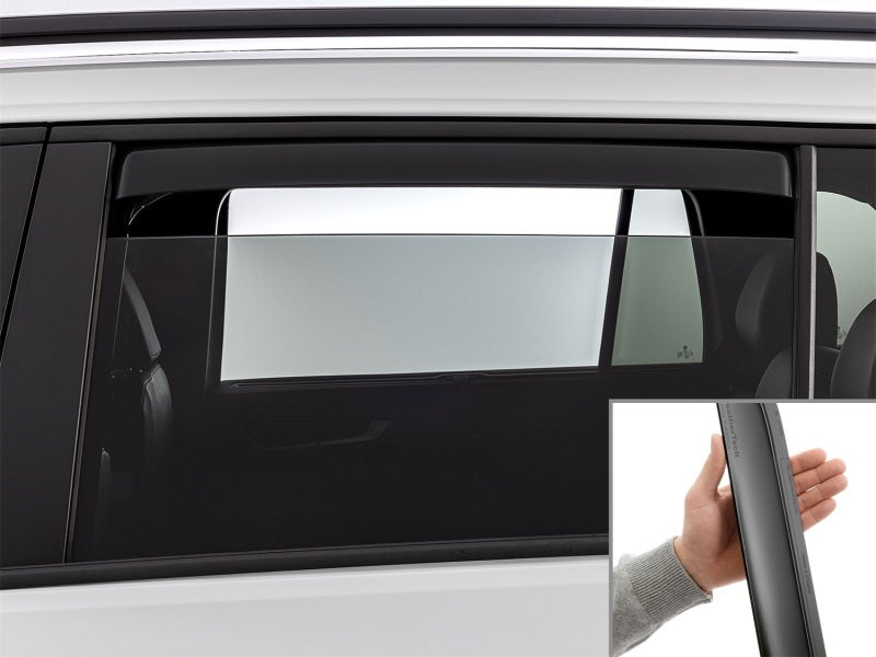 WeatherTech 18-16 Volkswagen Atlas Rear Window Deflectors - Matte Black