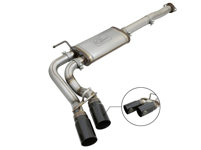 aFe Power Rebel Series 3in 409SS Cat-Back Exhaust w/ Black Tips 05-15 Toyota Tacoma V6-4.0L
