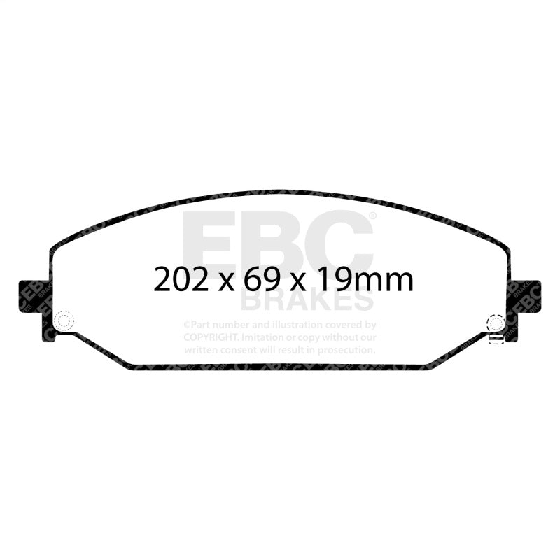 EBC 2019+ Ram Trucks 1500 (DT) Yellowstuff Front Brake Pads