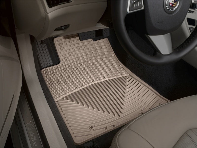 WeatherTech 08-13 Cadillac CTS Front Rubber Mats - Tan