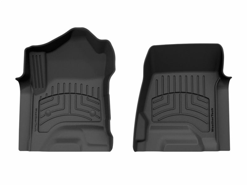 WeatherTech 15-19 Chevrolet Silverado 1st Row Front FloorLiner HP - Black