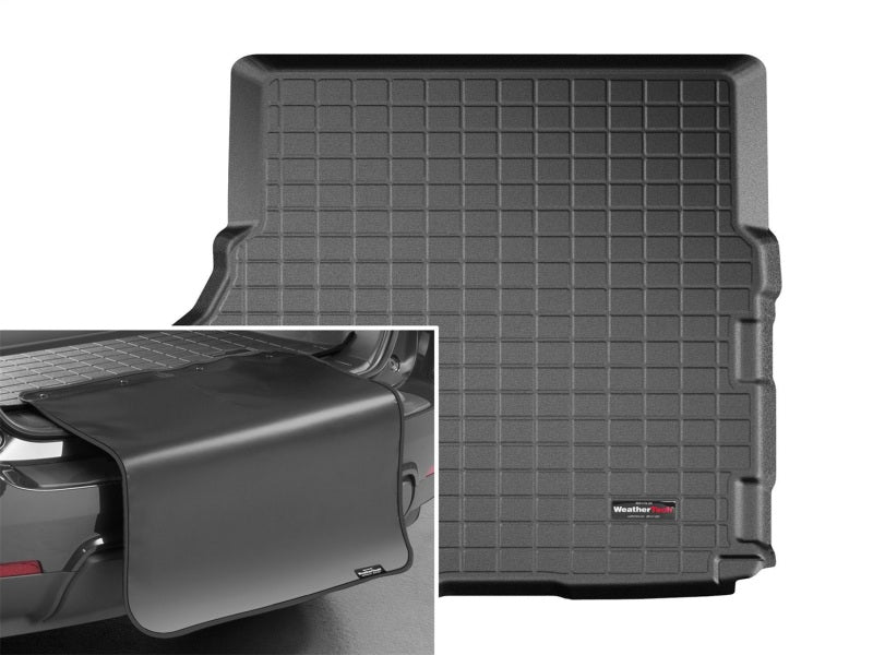 WeatherTech 2019+ Ford Mustang Cargo With Bumper Protector - Black