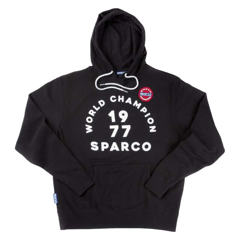 Sparco Sweatshirt Hooded 77 Black XLRG