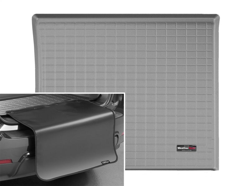 WeatherTech 07-08 Chevy Tahoe/GMC Yukon Cargo Liners w/ Bumper Protector - Grey (No 3rd Row Seating)
