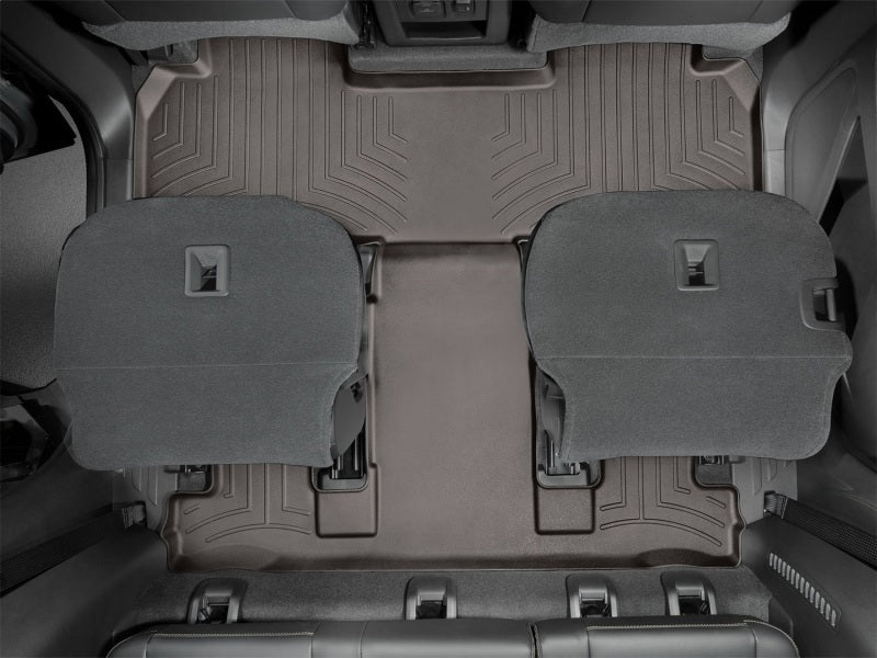 WeatherTech 2018+ Chevrolet Traverse Rear FloorLiner - Cocoa (2nd Row Bucket Seats)