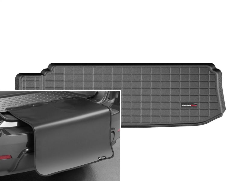 WeatherTech 2020-2022 Toyota Highlander Cargo With Bumper Protector - Black