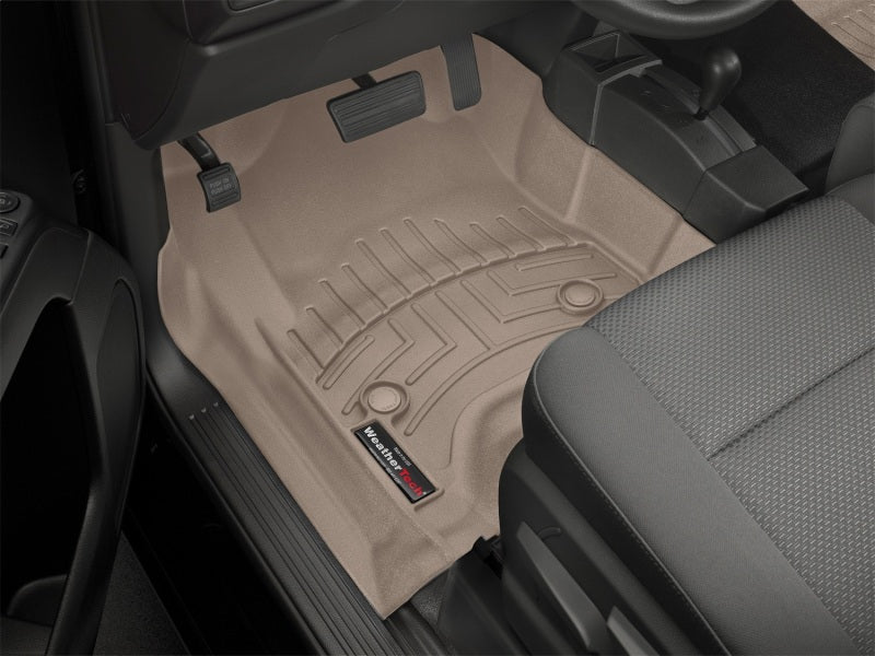 WeatherTech 14+ Chevrolet Silverado 2500/3500 Front FloorLiner - Tan