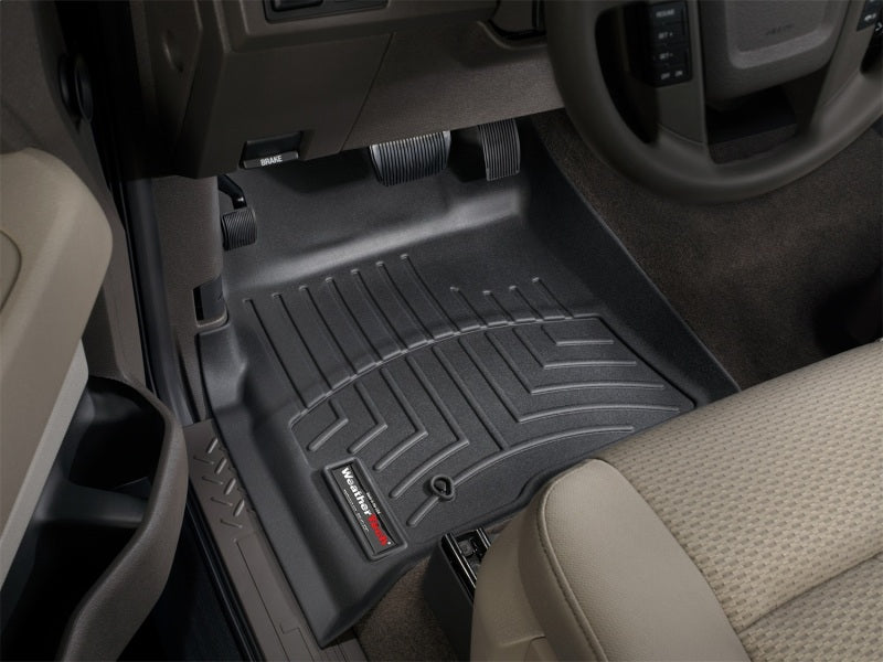 WeatherTech 08-10 Ford F-150 Front FloorLiner - Black