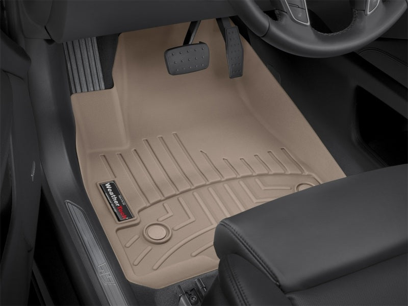 WeatherTech 2017+ Cadillac XT5 Front FloorLiner - Tan