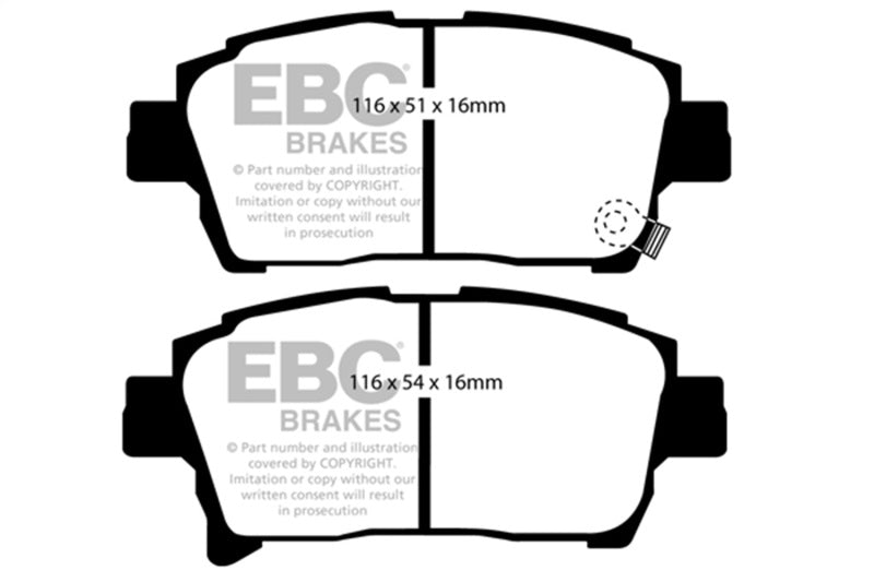 EBC 03-07 Scion xA 1.5L Bluestuff Front Brake Pads