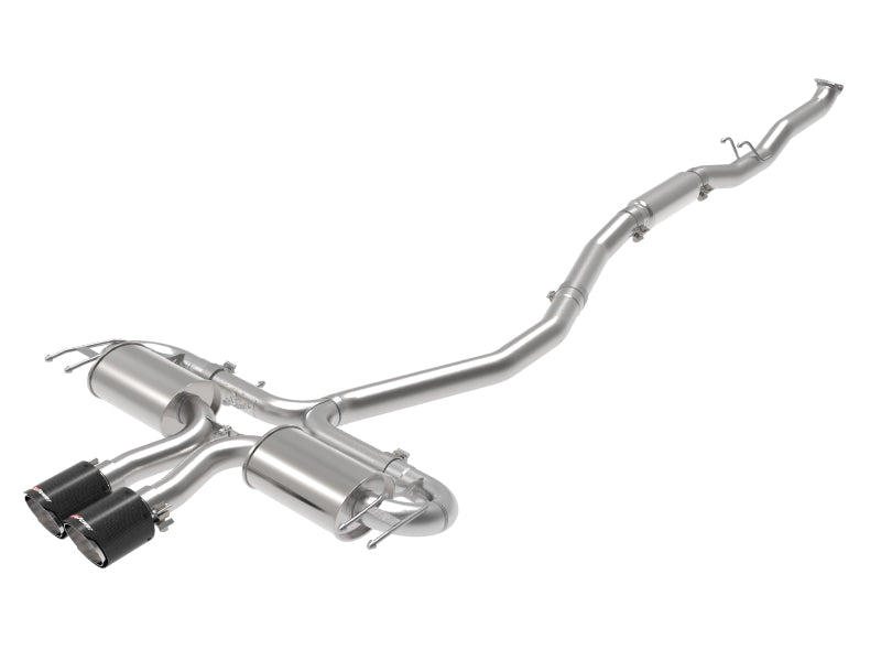 aFe Takeda 3in 304 SS Cat-Back Exhaust System w/CF Tips 17-20 Honda Civic Sport L4-1.5L (t)