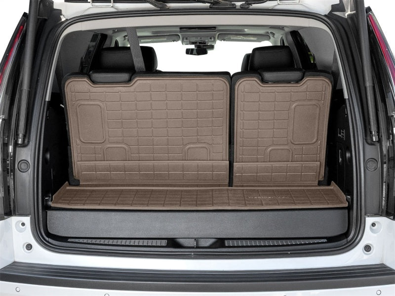 WeatherTech 18-20 Chevrolet Tahoe Behind 3rd Row Seating SeatBack Cargo Liners HP - Tan