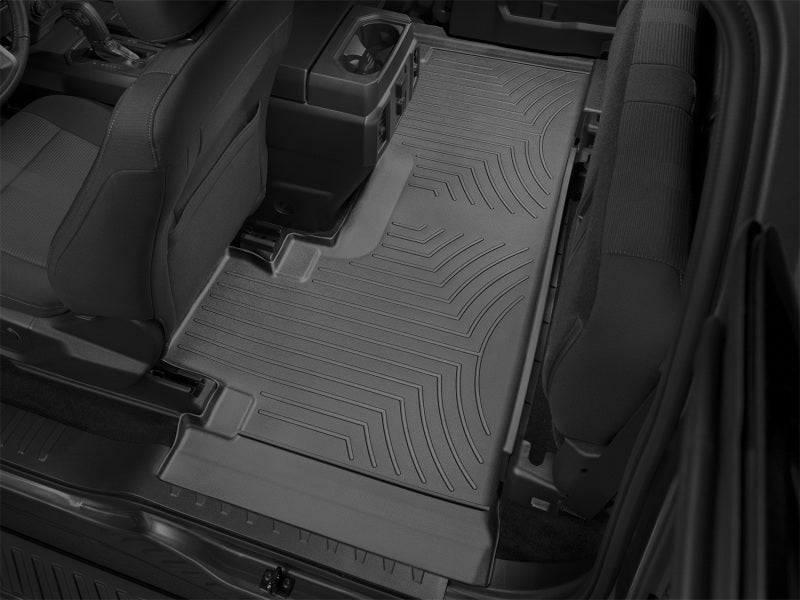 WeatherTech 15 Ford F-150 Super Cab w/ Bench Seat Rear FloorLiners - Black