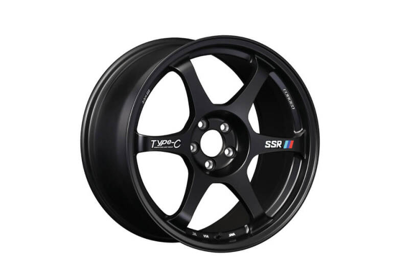 SSR Type-C Forged 18x9.5 +22 5/114.3 - Sprint Black Wheel