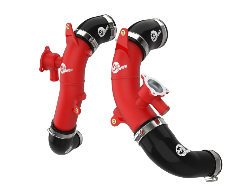aFe 2022 Toyota Land Cruiser (J300) V6-3.5L (tt) BladeRunner 2.5in Aluminum Hot Charge Pipe - Red