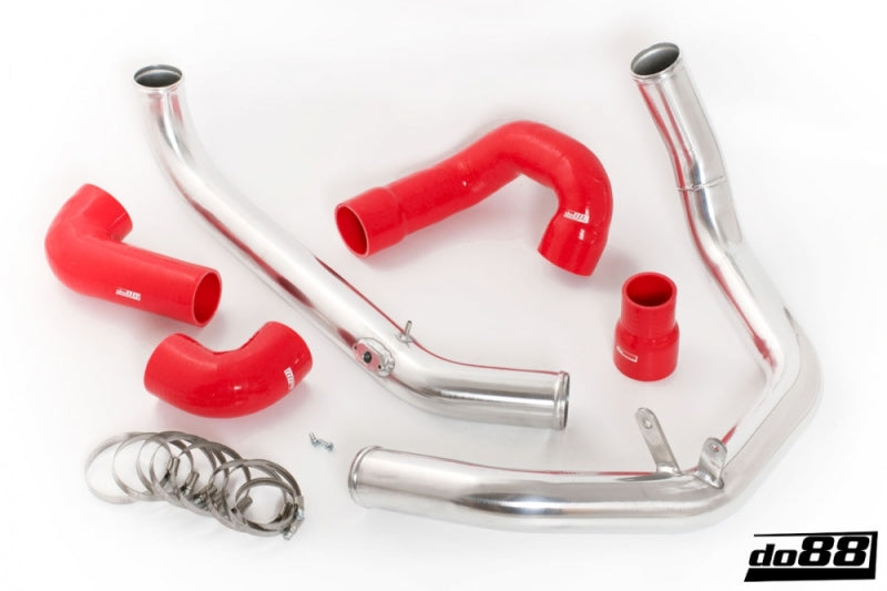do88 SAAB 9-3 2.0T 2003- OEM Intercooler Pressure Pipes w/Red Hoses
