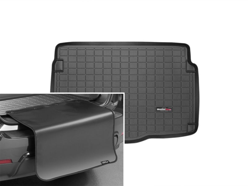 WeatherTech 13-16 Hyundai Elantra GT Cargo Liners w/ Bumper Protector - Black