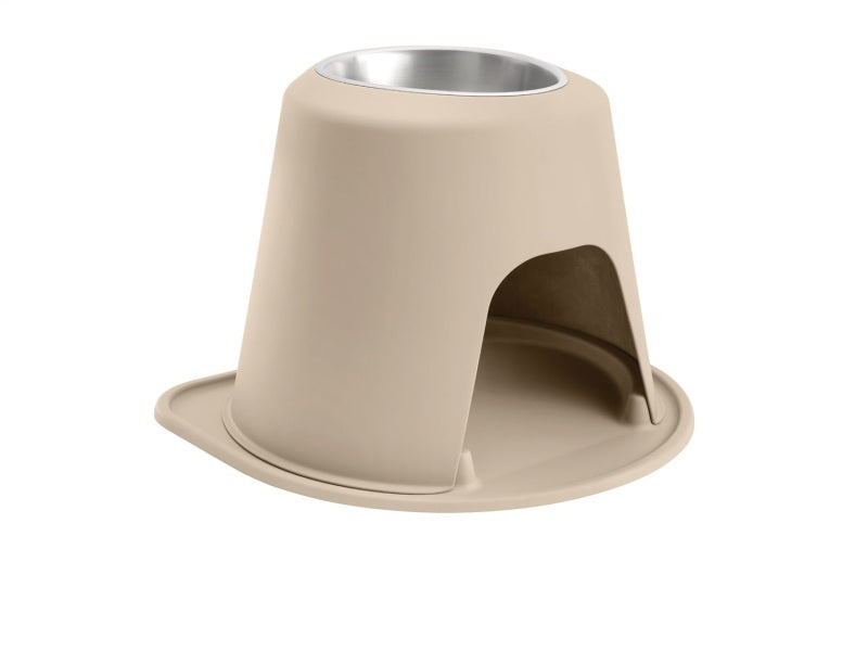 WeatherTech Pet Feeding System Single High 96oz 14in. Stainless Bowl - Tan