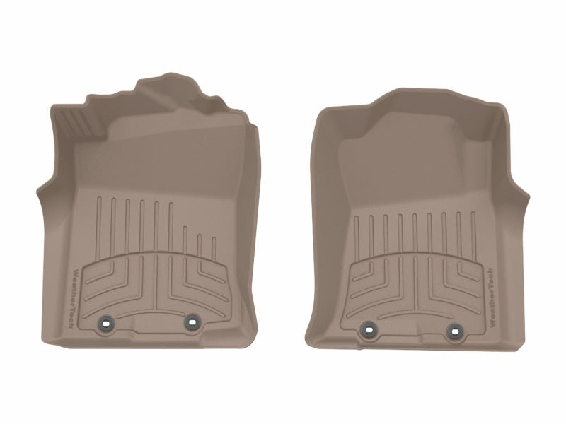 WeatherTech 12-15 Toyota Tacoma 1st Row Front FloorLiner HP - Tan