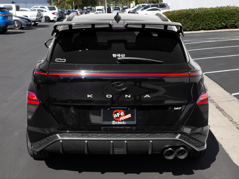 aFe Takeda 2-1/2in 304 Stainless Steel Axle-Back Exhaust w/ Black Tip Hyundai Kona 24-26 L4-1.6L (t)