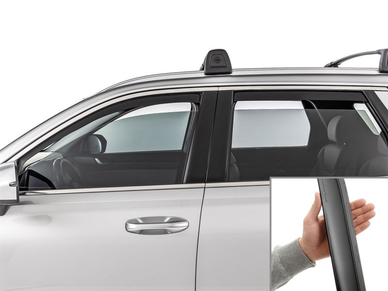 WeatherTech 20-25 Hyundai Palisade Front Rear Front & Rear Side Window Deflectors - Matte Blk
