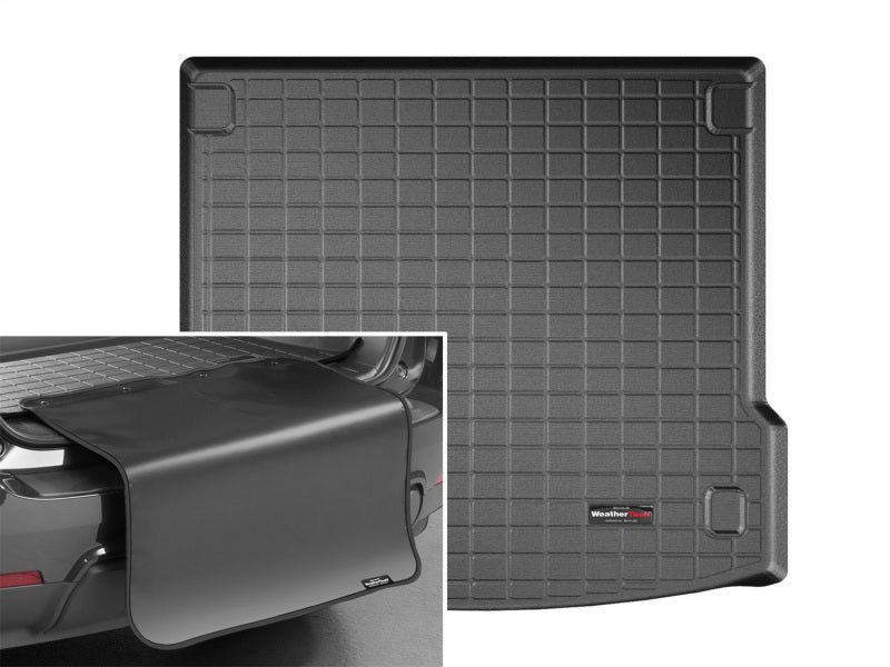 WeatherTech 2017+ Jaguar F-Pace Cargo Liner w/ Bumper Protector - Black