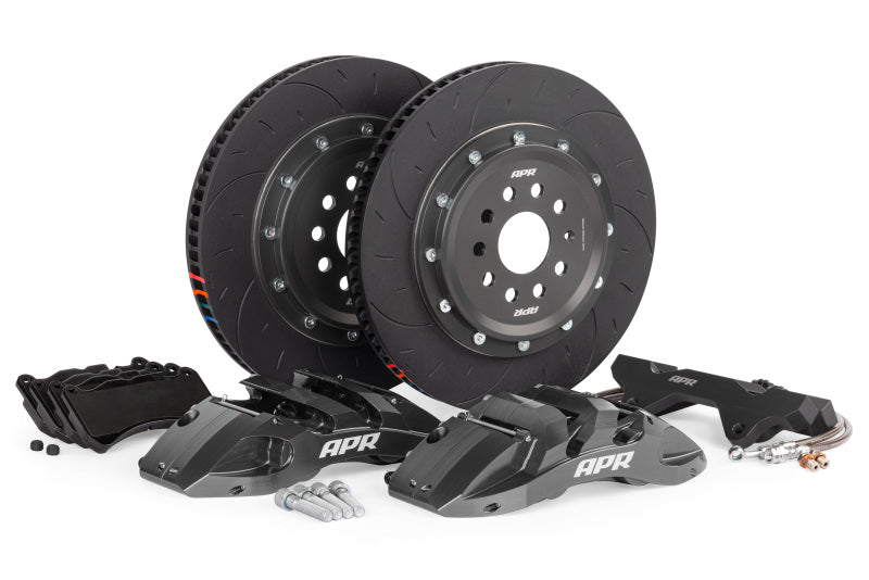 APR 15-20 & 22-24 Audi A3 Quattro 370x34mm 6-Piston Big Brake Kit (MQB/MQBEVO 312mm) - Front - Grey