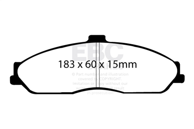 EBC Racing 05-09 Chevrolet Corvette (C6) Z51 SR-11 Sintered Race Front Brake Pads