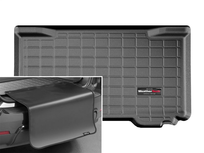 WeatherTech 2015+ Mini Hardtop Cargo Liner w/ Bumper Protector - Black (No Flat Load Cargo Shelf)