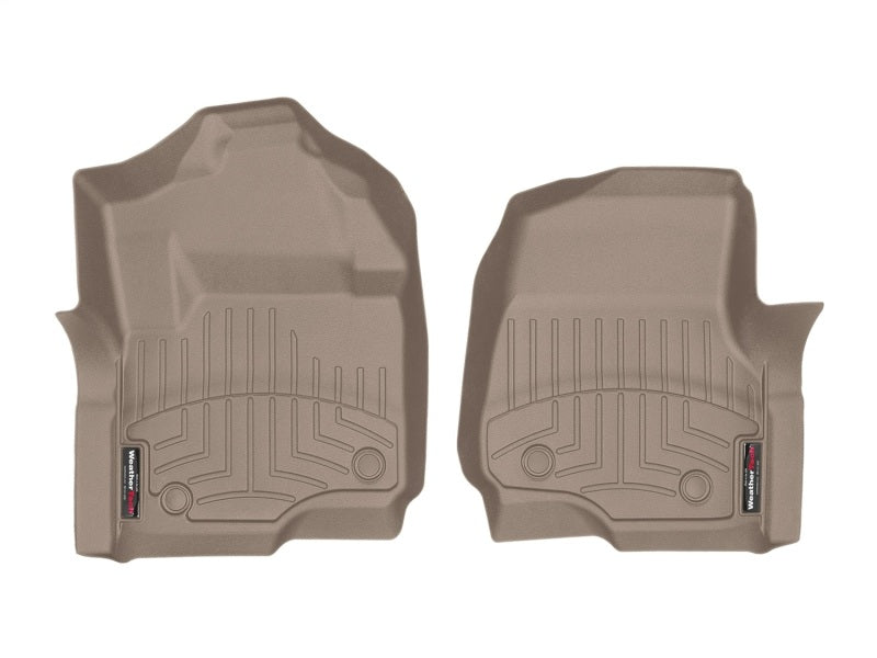 WeatherTech 2017 Ford Super Duty (Super Cab / Crew Cab) Front FloorLiners - Tan