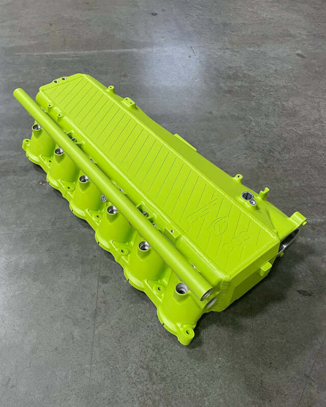CSF Toyota A90/A91 Supra/ BMW G-Series B58 Charge-Air Cooler Manifold - Sublime Yellow Green